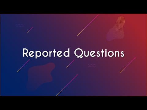 Thumbnail da aula: Reported Questions - Brasil Escola