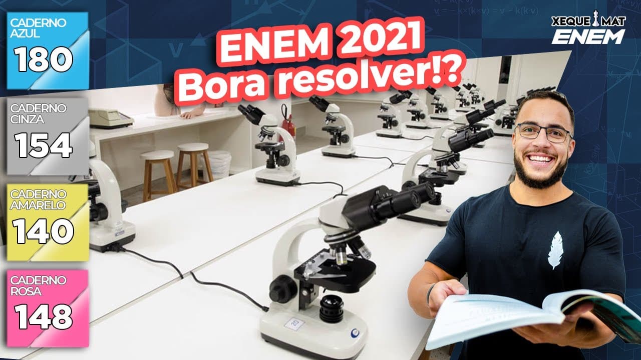 Thumbnail: 🟣 Questão 180 - Caderno Azul | Razão e proporção | MATEMÁTICA ENEM 2021