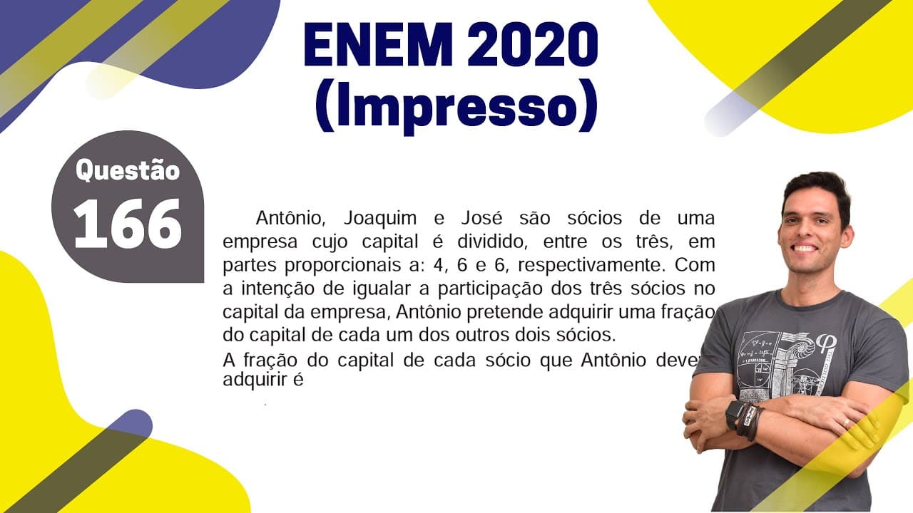Thumbnail: [31/45] ENEM 2020 Impresso - Questão 166
