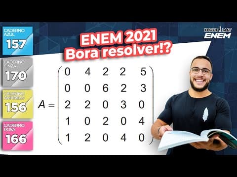 Thumbnail da aula: 🟣 Questão 157 - Caderno Azul | Lógica | MATEMÁTICA ENEM 2021