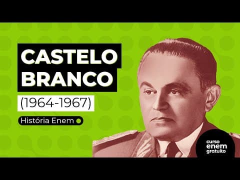 Thumbnail da aula: CASTELO BRANCO: os primeiros anos da ditadura militar no Brasil | RESUMO DE HISTÓRIA PARA O ENEM