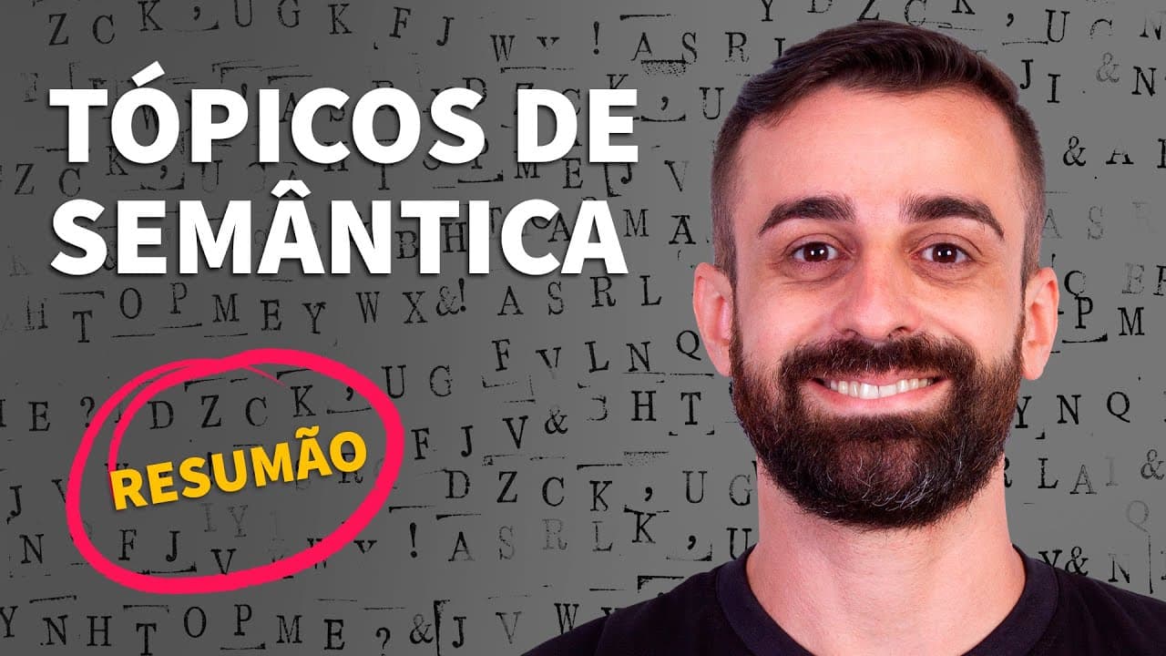 Thumbnail: RESUMÃO: Tópicos de Semântica | ProEnem