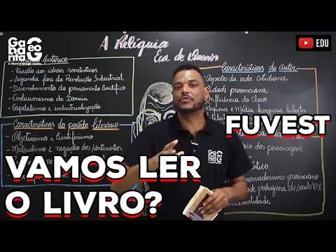 Thumbnail da aula: A Relíquia (Eça de Queirós) | FUVEST | Análise Completa!