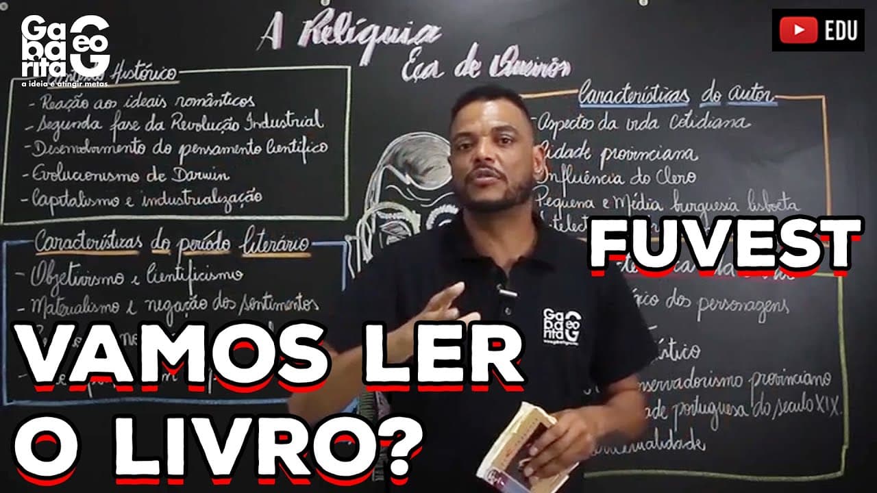 Thumbnail: A Relíquia (Eça de Queirós) | FUVEST | Análise Completa!