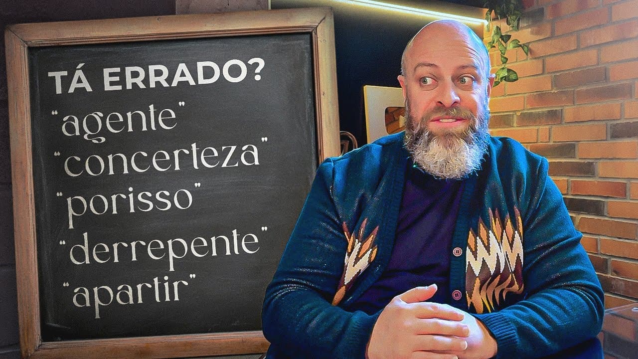 Thumbnail: 5 PALAVRAS que você fala CERTO, mas escreve ERRADO! [Professor Noslen]