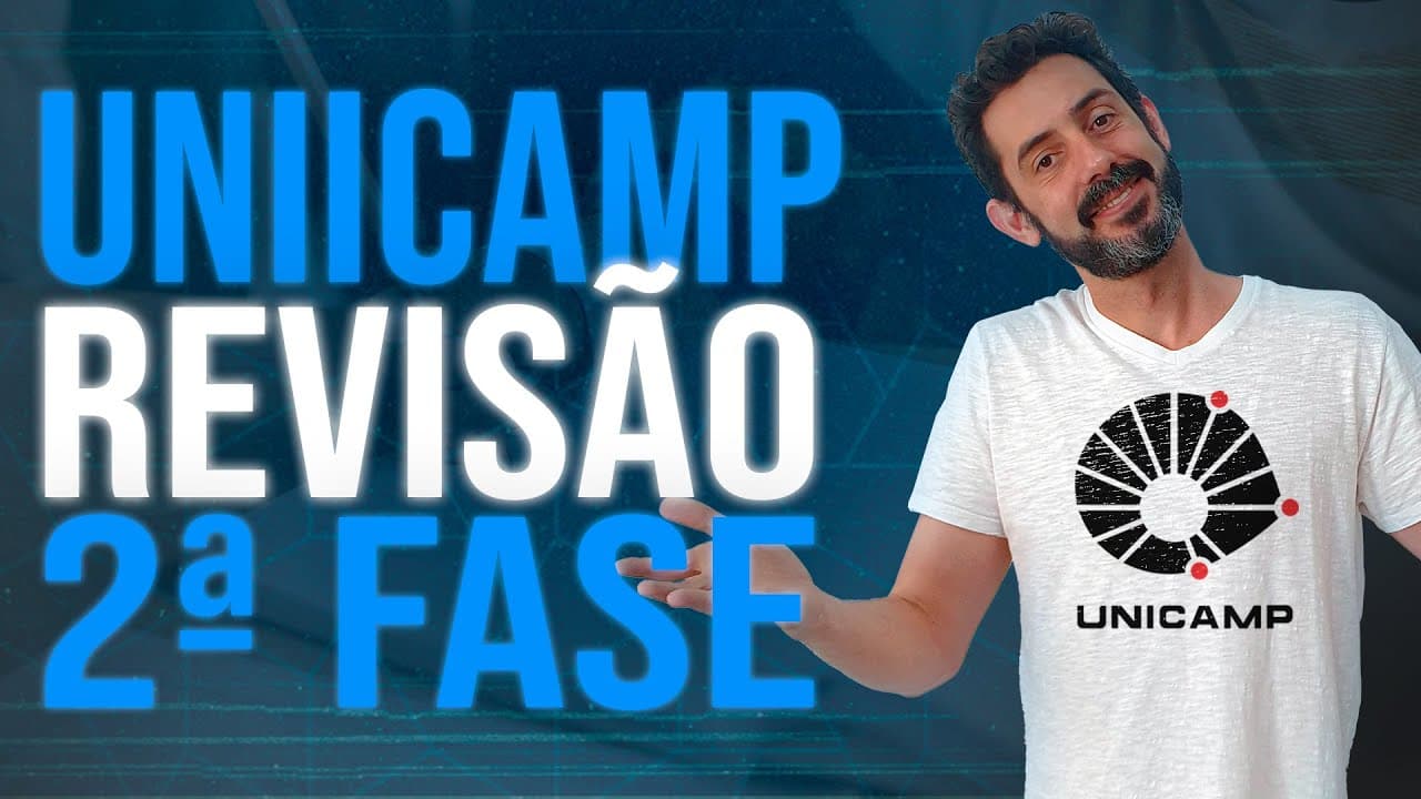 Thumbnail: UNICAMP  - REVISÃO 2° FASE (Tema mais cobrado)