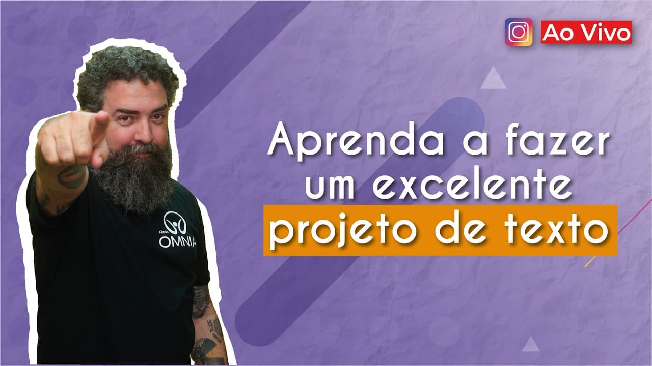 Thumbnail: AO VIVO | Aprenda a fazer um excelente projeto de texto - Brasil Escola