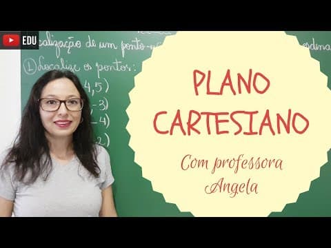 Thumbnail da aula: Plano Cartesiano - Professora Angela