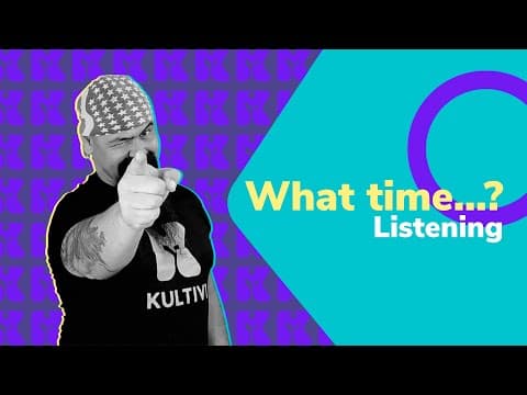 Thumbnail da aula: Inglês 2.0 | Kultivi | What time ...? Listening | Prof. Rui Ventura