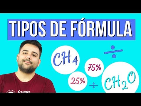 Thumbnail da aula: TIPOS DE FÓRMULA: percentual, empírica e molecular | RESUMO DE QUÍMICA PARA O ENEM