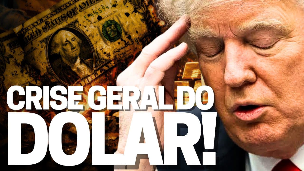 Thumbnail: FIM DO DÓLAR - Plano Mar-a-lago de Trump promove desdolarização: “está ótimo para mim e para os EUA”