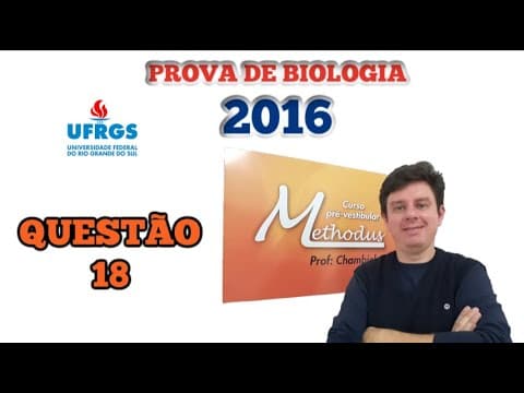 Thumbnail da aula: Questão 18 de 2016 Biologia UFRGS - No milho grãos púrpura são dominantes e relação a amarelos