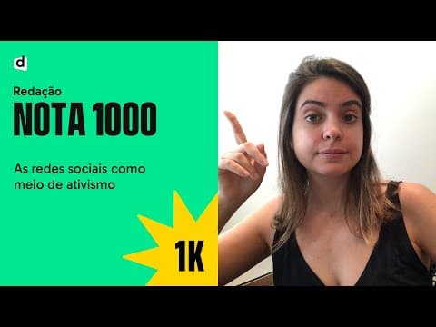Thumbnail da aula: As redes sociais como meio de ativismo | REDAÇÃO NOTA MIL