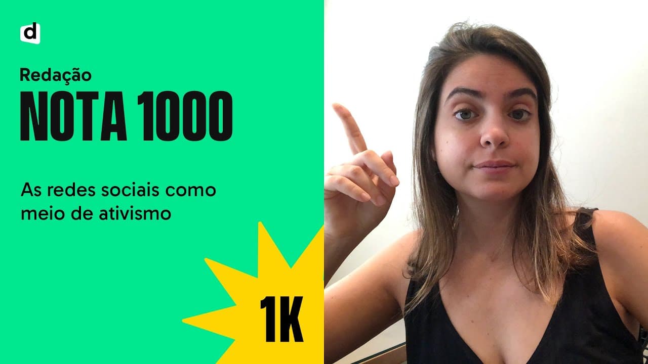 Thumbnail: As redes sociais como meio de ativismo | REDAÇÃO NOTA MIL