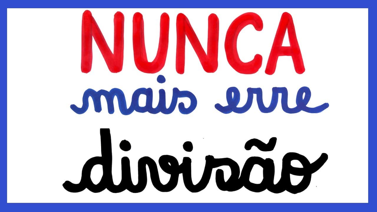 Thumbnail: NUNCA MAIS ERRE DIVISÃO!!!