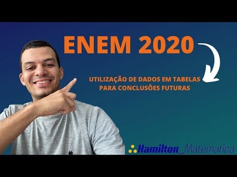 Thumbnail da aula: ENEM 2020 | No Brasil, o tempo necessário para um estudante realizar sua formação até a diplomação .