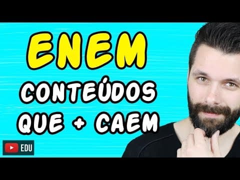 Thumbnail da aula: O QUE MAIS CAI EM BIOLOGIA NO ENEM | Biologia com Samuel Cunha