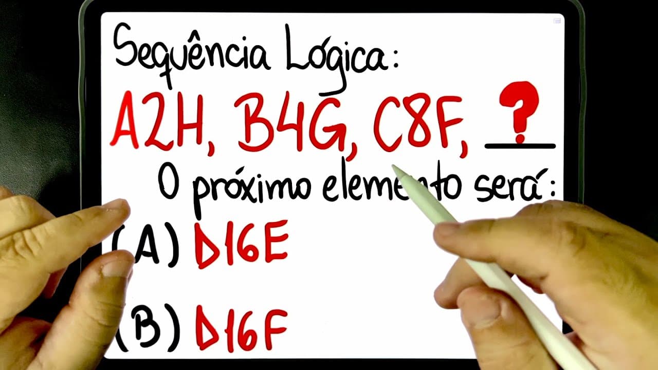 Thumbnail: 🔥 SEQUÊNCIA LÓGICA: Qual é o PRÓXIMO TERMO? Você tem esse RACIOCÍNIO LÓGICO MATEMÁTICO?