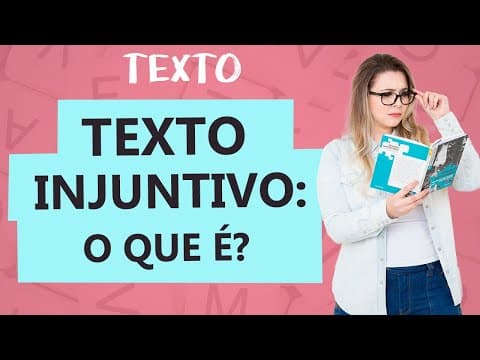 Thumbnail da aula: TEXTO INJUNTIVO: CARACTERÍSTICAS - Tipologia Textual - Aula 4 - Profa. Pamba