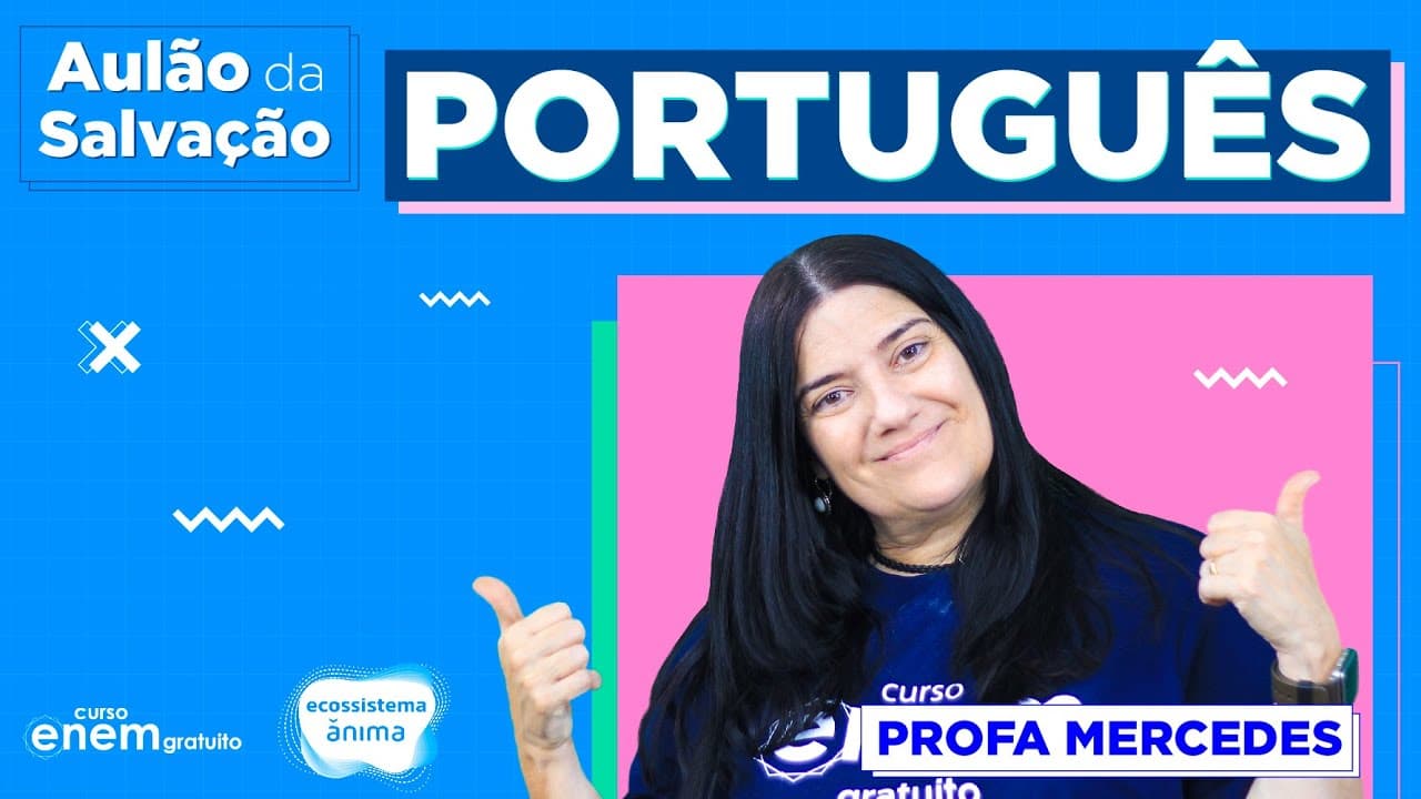 Thumbnail: AULÃO ENEM DE PORTUGUÊS - 2020 | Aulão da Salvação com e-book gratuito