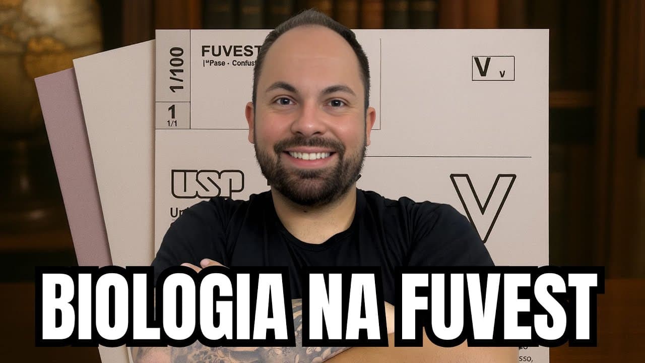 Thumbnail: COMO ESTUDAR BIOLOGIA NO FUVEST 2025 (Guia definitivo)