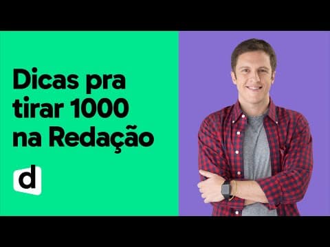 Thumbnail da aula: REDAÇÃO NOTA 1000 ENEM: 9 DICAS PARA ALCANÇAR O RESULTADO