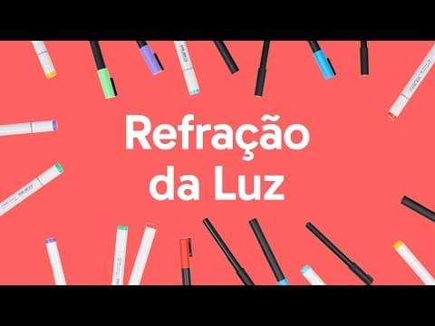 Thumbnail da aula: REFRAÇÃO DA LUZ | MAPA MENTAL | QUER QUE DESENHE? | DESCOMPLICA