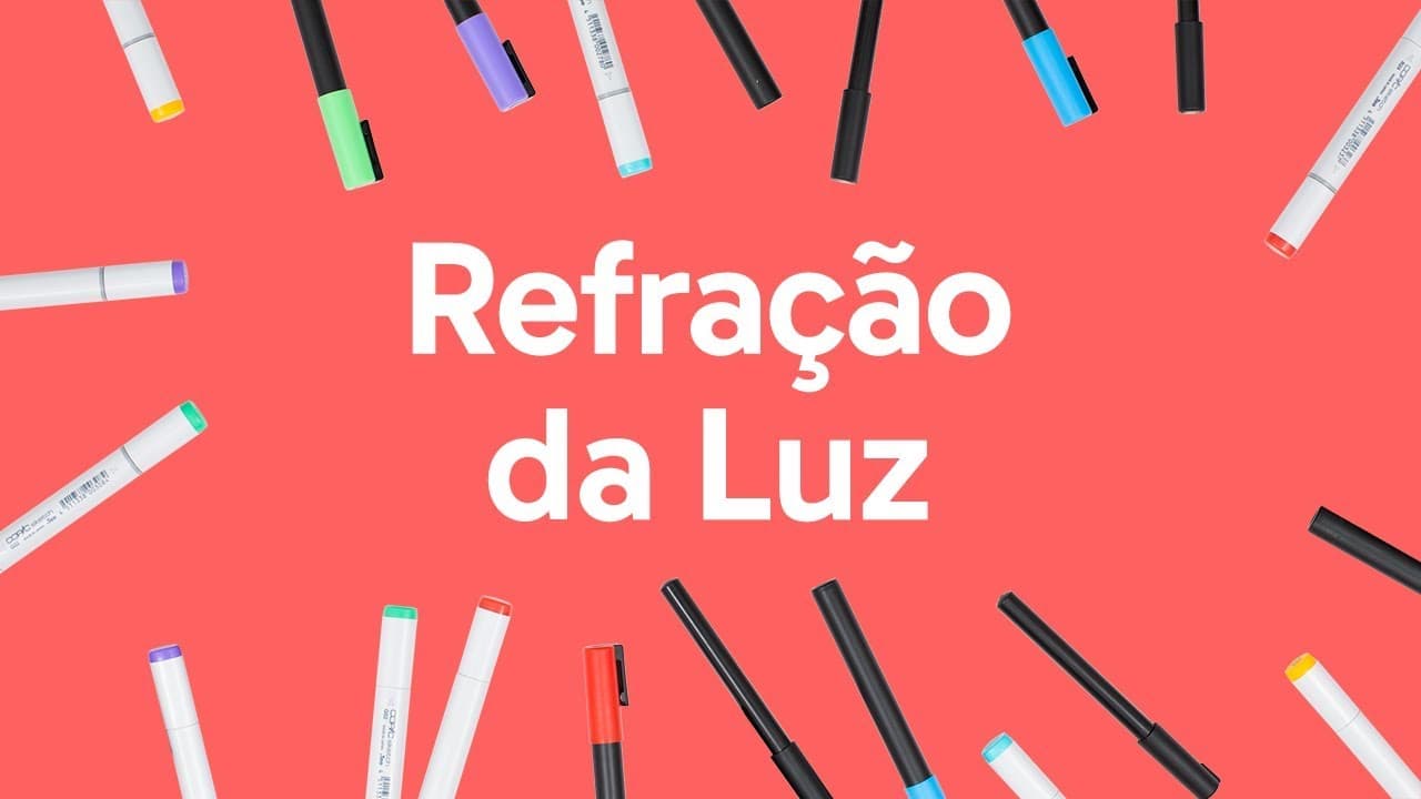 Thumbnail: REFRAÇÃO DA LUZ | MAPA MENTAL | QUER QUE DESENHE? | DESCOMPLICA