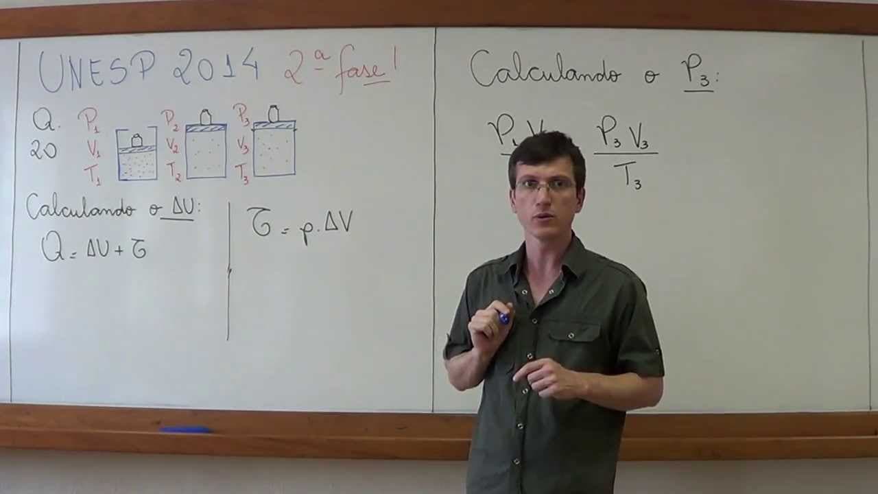 Thumbnail: Resolução UNESP 2ª fase 2014 - Questão 20 - Física para Vestibulares - Prof. Boaro