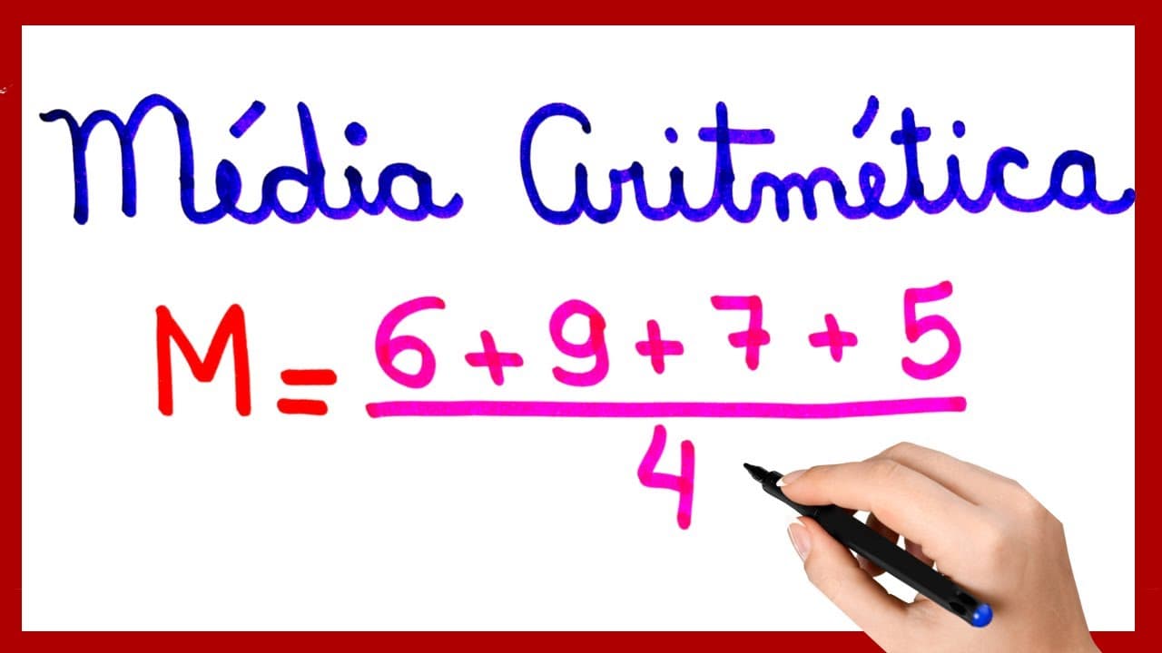 Thumbnail: MÉDIA ARITMÉTICA!! A MATEMÁTICA BÁSICA QUE VOCÊ PRECISA!!!