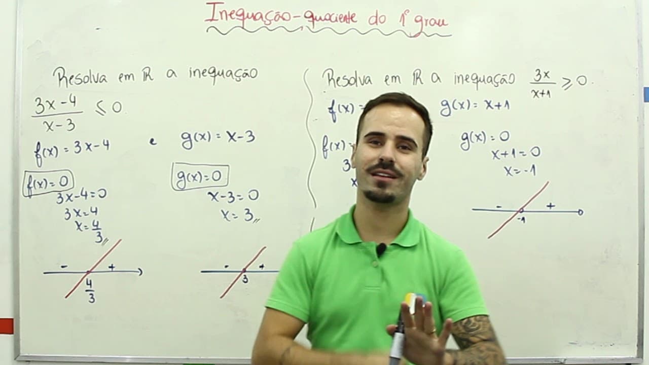 Thumbnail: Matemática - Inequação, Quociente do 1º Grau