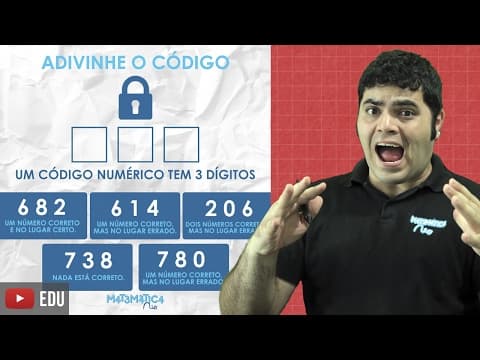 Thumbnail da aula: 🔐 ADIVINHE O CÓDIGO - Você Consegue Resolver Esse Problema de Raciocínio Lógico do Cadeado?