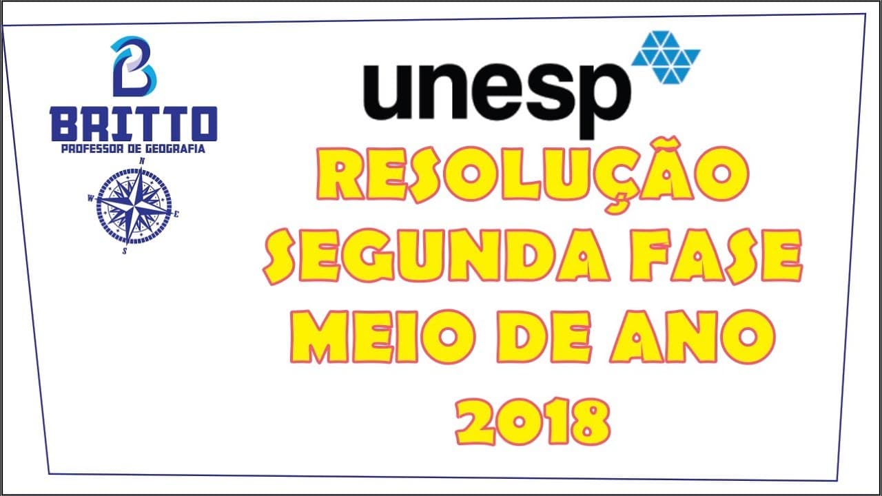 Thumbnail: RESOLUÇÃO DO VESTIBULAR DA UNESP MEIO DE ANO: SEGUNDA FASE 2018