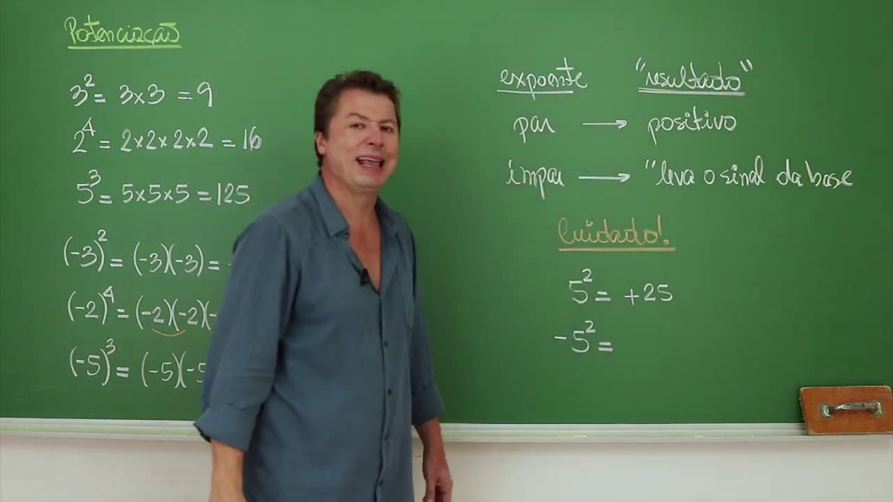 Thumbnail: Potenciação (Conceito e Exemplos) - Matemática Básica