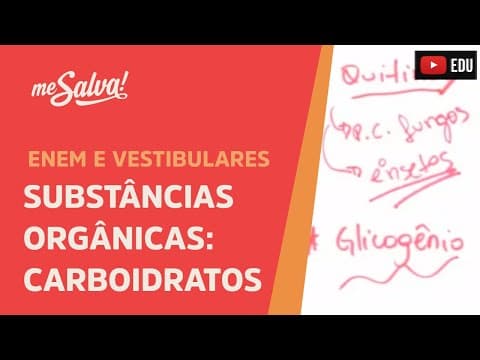 Thumbnail da aula: Me Salva! CIT06 - Citologia - Substâncias orgânicas: Carboidratos