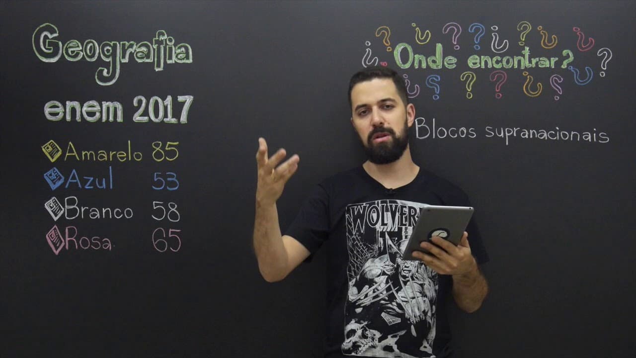 Thumbnail: ENEM 2017 - Questão 85 de Geografia (Caderno Amarelo)