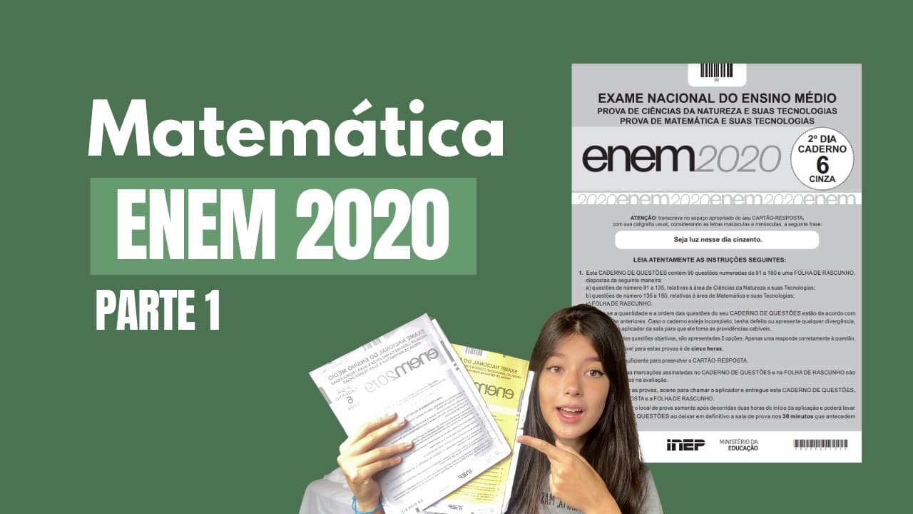 Thumbnail: ENEM 2020 - Questão 136 a 145 (Prova Cinza ⚪) PARTE 1