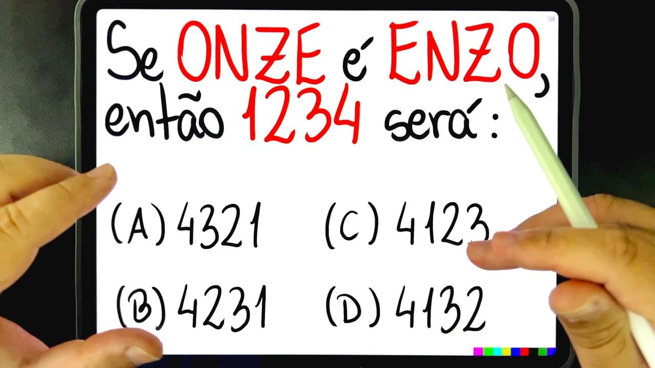 Thumbnail: đ„ Problema de RACIOCĂNIO LĂGICO que vai TRAVAR SEU CĂREBRO! VocĂȘ consegue resolver?