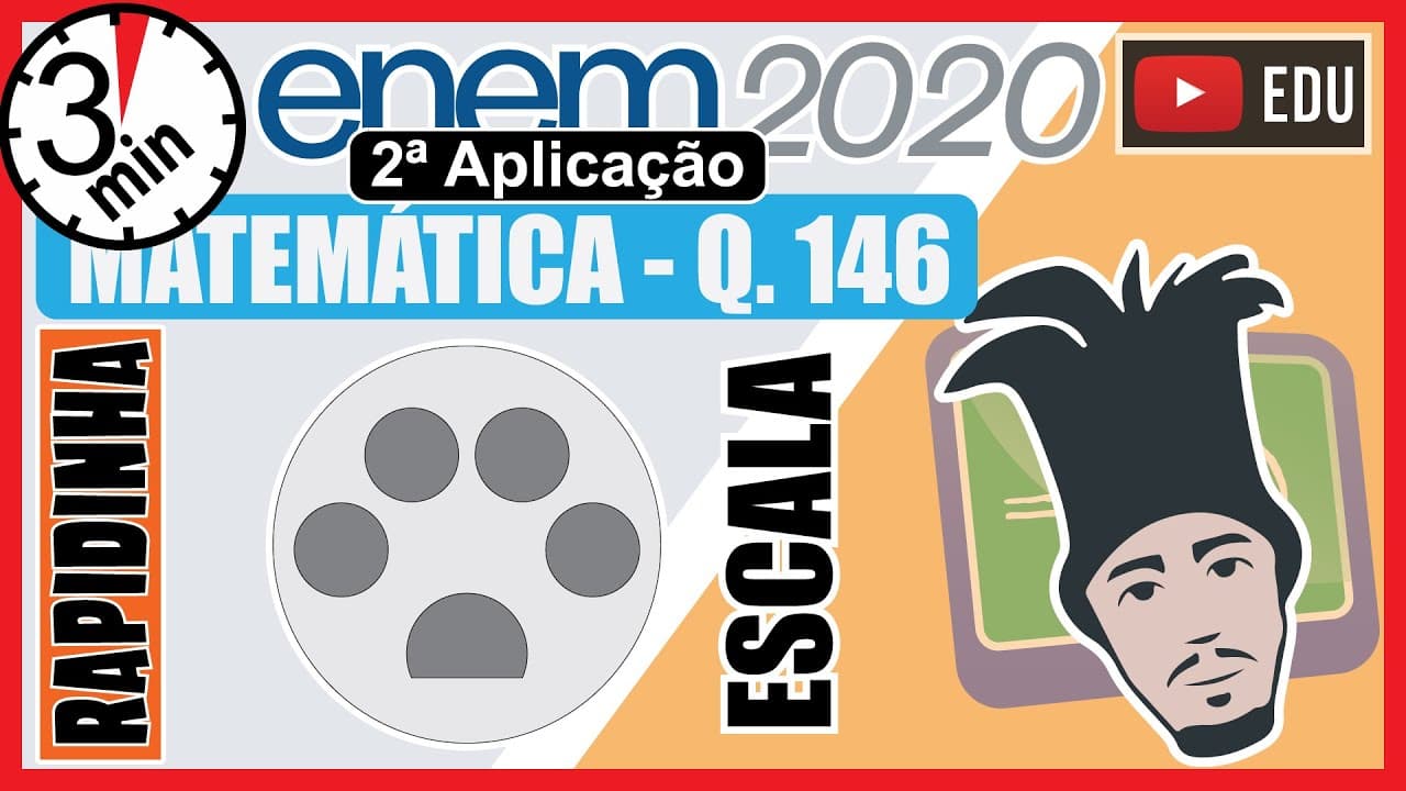 Thumbnail: 🏃[ENEM 2020 PPL] 146 📘 ESCALA Para identificar visualmente uma loja de pet shop, um empresário
