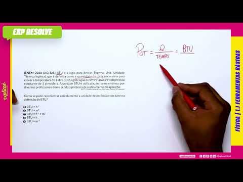 Thumbnail da aula: BTU É A SIGLA PARA BRITISH THERMAL UNIT (UNIDADE TÉRMICA INGLESA), QUE É (...) |FERRAMENTAS BÁSICAS