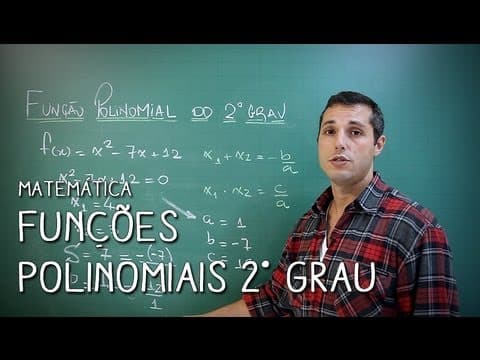 Thumbnail da aula: ENEM - Matemática - Funções Polinomiais de 2° Grau: Vértice da Parábola