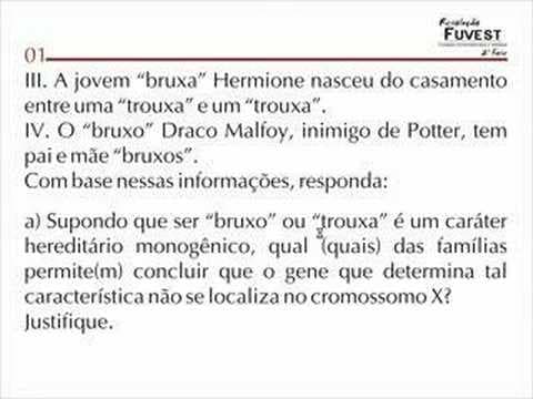 Thumbnail da aula: BIO 01, 02 E 03 Resolução FUVEST 2ª Fase