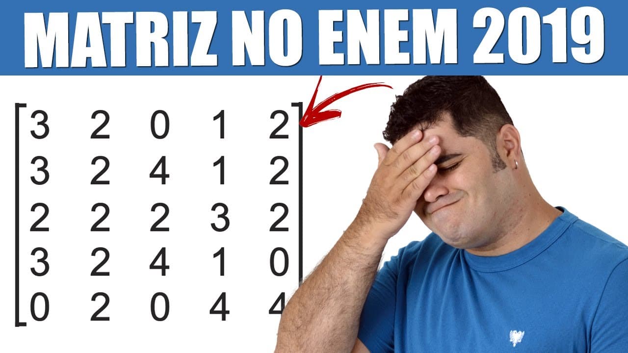 Thumbnail: MATRIZ FÁCIL Questão 144 do ENEM 2019 | Um professor aplica durante os cinco dias úteis