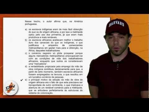 Thumbnail da aula: História do Brasil - FUVEST 2012