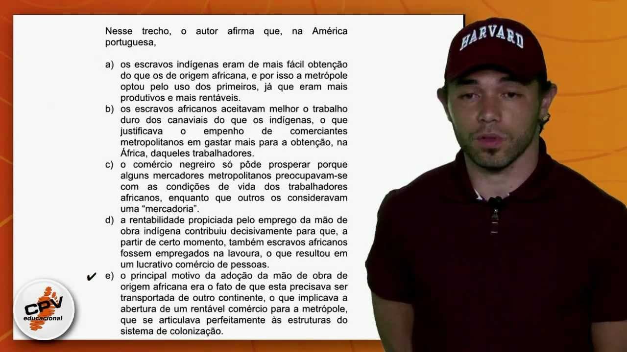 Thumbnail: História do Brasil - FUVEST 2012
