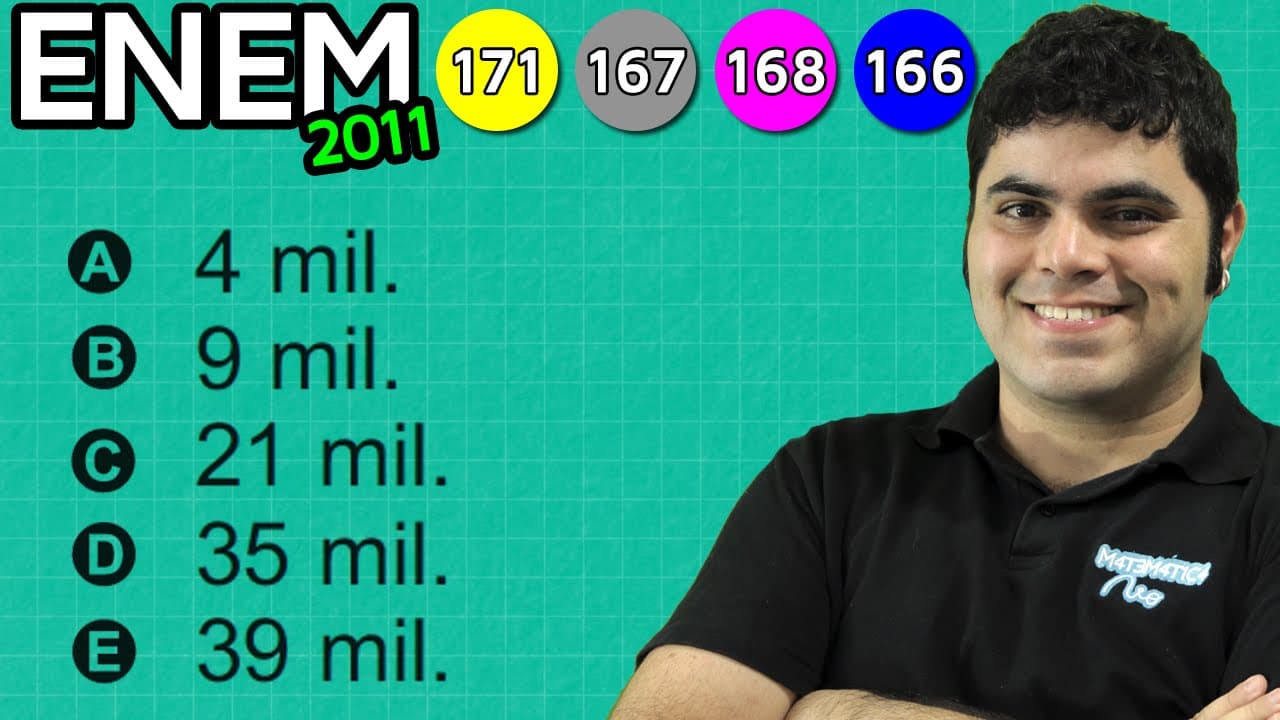 Thumbnail: ENEM 2011 Matemática #31 - Proporcionalidade nas Internações por AVC