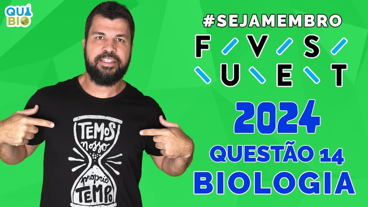 Thumbnail: FUVEST 2024 - Questão 14 - Na série ficcional Wandinha o poder da visão é transmitido entreas bruxas