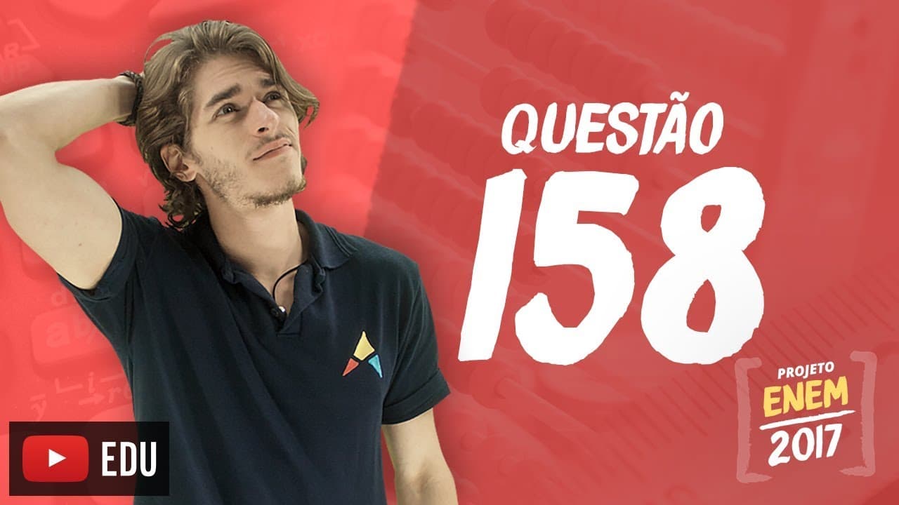 Thumbnail: Enem 2016 - Matemática | Questão 158 (Caderno Rosa)