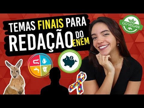 Thumbnail da aula: ÚLTIMOS TEMAS DE REDAÇÃO PARA O ENEM 2019 - (Débora Aladim)