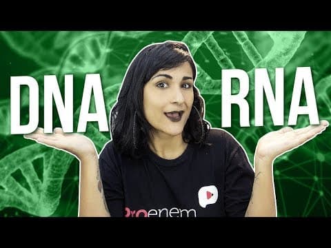 Thumbnail da aula: ÁCIDOS NUCLEICOS: DNA x RNA | Profª. Zazá